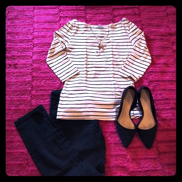 Casual striped top - Picture 1 of 2